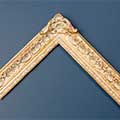  Handmade panelled frame | Style: 3” LAWRENCE, Colour and Gold finish