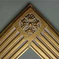 Ribbed straight frame 5 inch corner