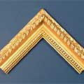 Romney straight frame 3 metal leaf