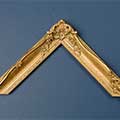  Handmade panelled frame |  Style: SWEPT 2 inch style - light antique 