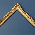 Handmade swept frame | Style: CHIPPENDALE | 2” CHIPPENDALE, Medium Light Antique 